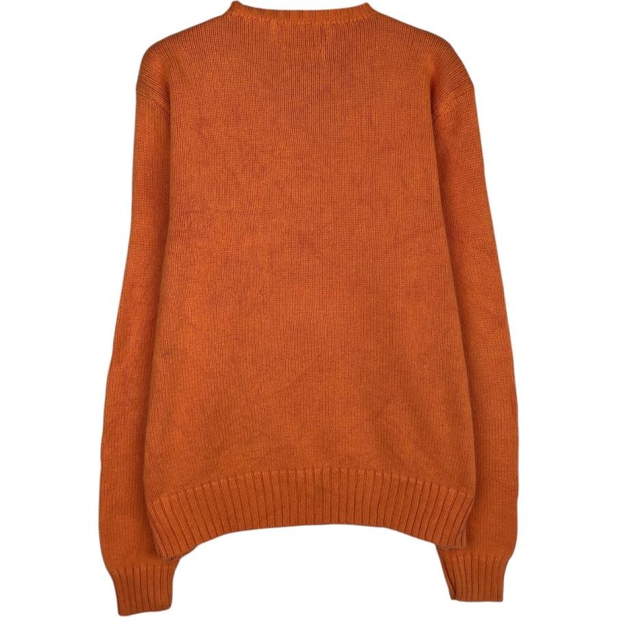 美品 現行 ポロ ラルフローレン ピマコットン ニット セーター グレー M 古着 ラルフローレン Ralph Lauren POLO by ピマコットンニット