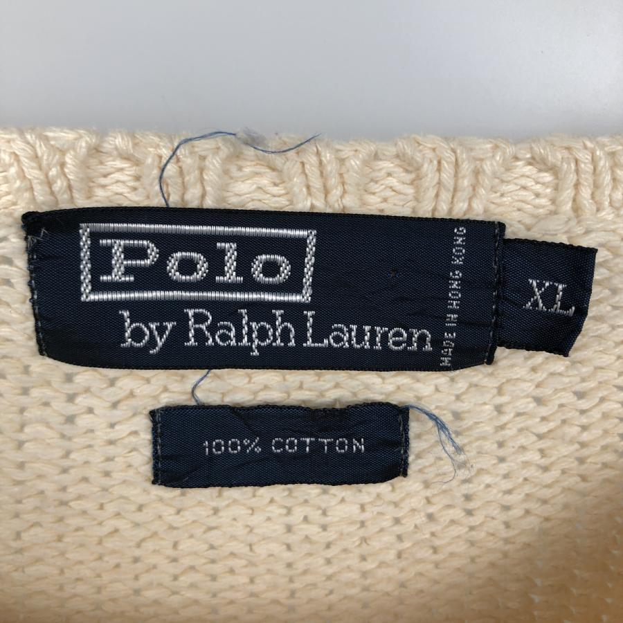 古着 ラルフローレン Ralph Lauren POLO by Ralph Lauren コットンニットセーター メンズXL相当/eaa637169 古着 ラルフローレン Ralph Lauren POLO by コットンニットセーター