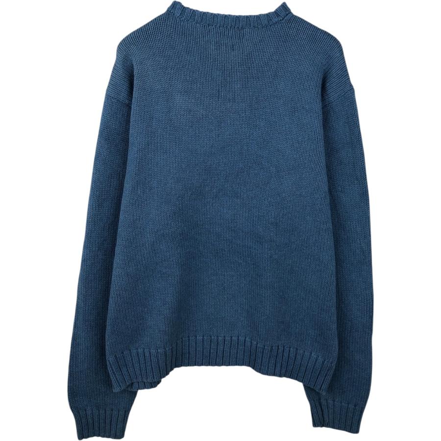 古着 ラルフローレン Ralph Lauren POLO by Vネック コットンニット