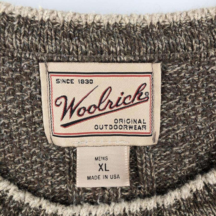 古着 00年代 ウールリッチ WOOLRICH ケーブル編み コットンニットセーター USA製 メンズXL相当/eaa637250 WOOLRICH（ウールリッチ） 古着 00年代 ケーブル編み コットンニット