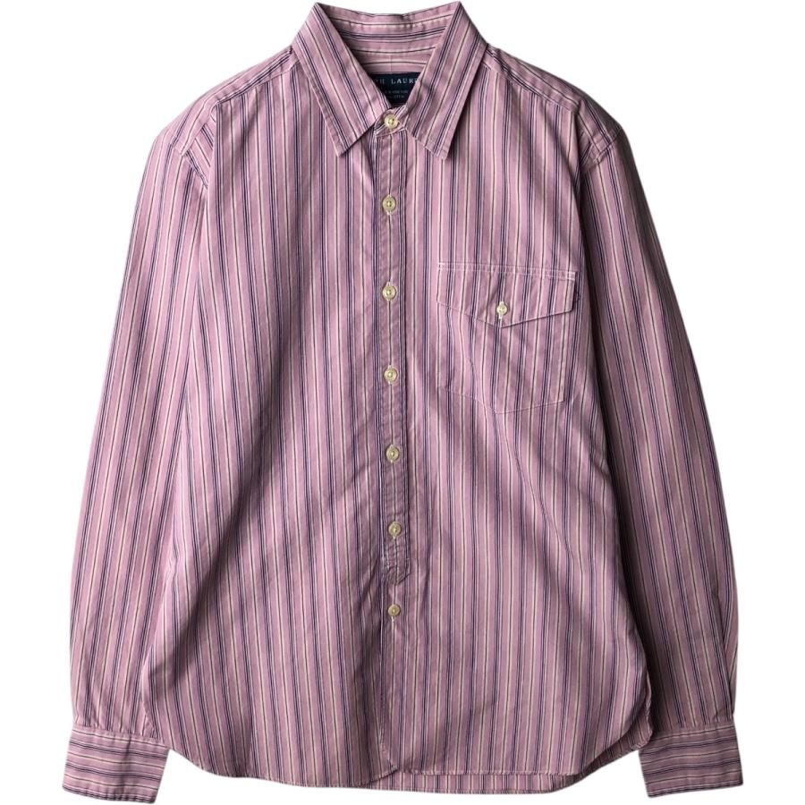 古着 ラルフローレン Ralph Lauren 長袖 コットンストライプシャツ レディースS相当/eaa637796 古着 ラルフローレン Ralph Lauren 長袖 コットンストライプシャツ