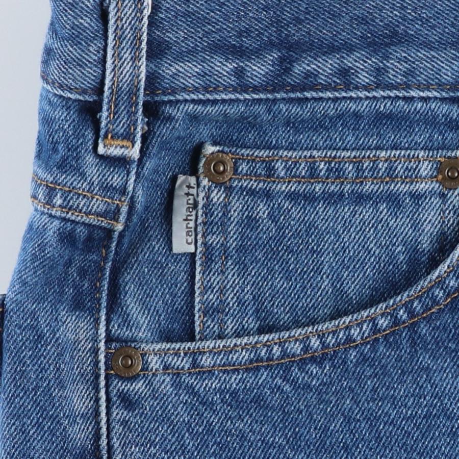 古着 カーハート Carhartt Traditional FIT ロゴパッチ テーパードデニムパンツ メンズw37相当/eaa637886 Carhartt（カーハート） 古着 Carhartt Traditional FIT ロゴパッチ