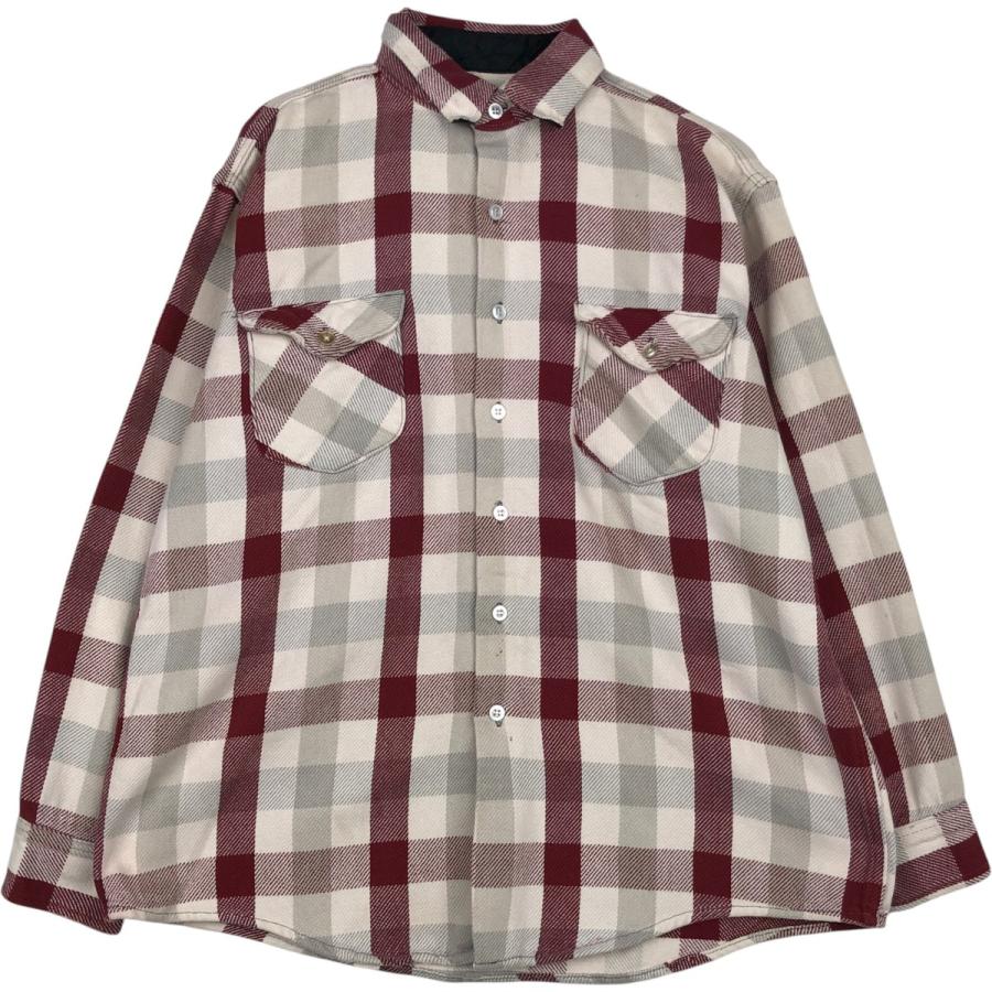 古着 オシュコシュ Osh kosh 長袖 フランネルチェックシャツ メンズL相当/eaa637984 OSHKOSH（オシュコシュ） 古着 長袖 フランネルチェックシャツ メンズL