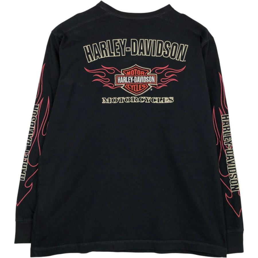 古着 ハーレーダビッドソン Harley-Davidson ファイヤーパターン
