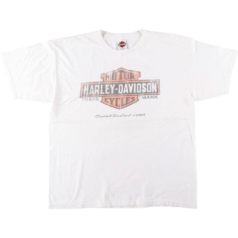 古着 ハーレーダビッドソン Harley-Davidson モーターサイクル バイクT