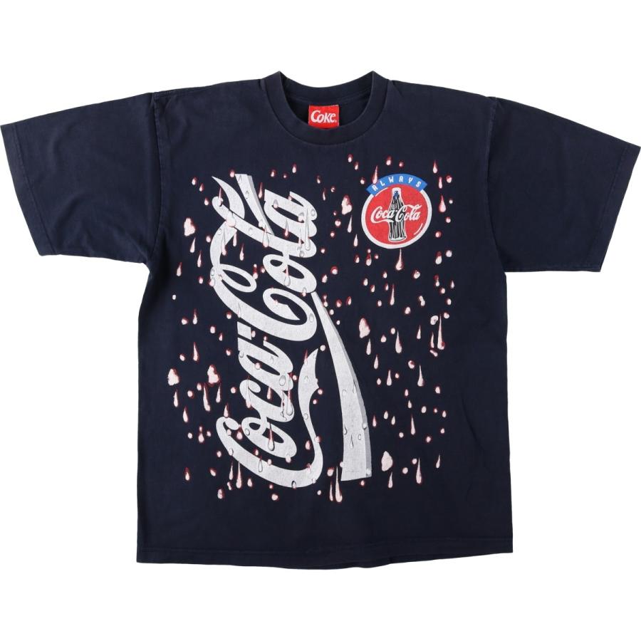 ビンテージ希少ユーロ製90s Coca-Cola Tシャツ 古着 90年代 COKE COCA-COLA コカコーラ アドバタイジングTシャツ USA