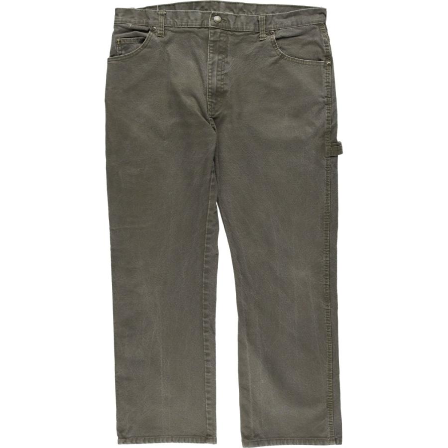 Ｗ32 Dickies ペインターパンツ ダック地 フェード スミクロ バイカー Dickies（ディッキーズ） 古着 ダックペインターパンツ メンズw38相当