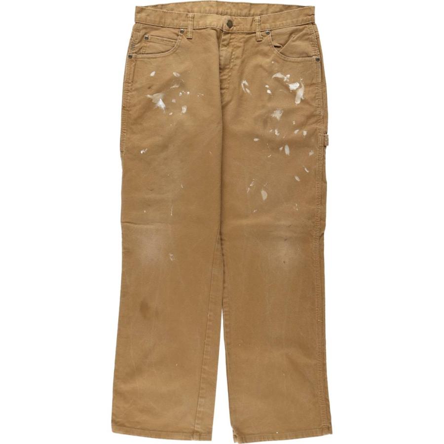 古着 ディッキーズ Dickies ペイント ダックペインターパンツ メンズw34相当/eaa639597 Dickies（ディッキーズ） 古着 ダックペインターパンツ メンズw34相当