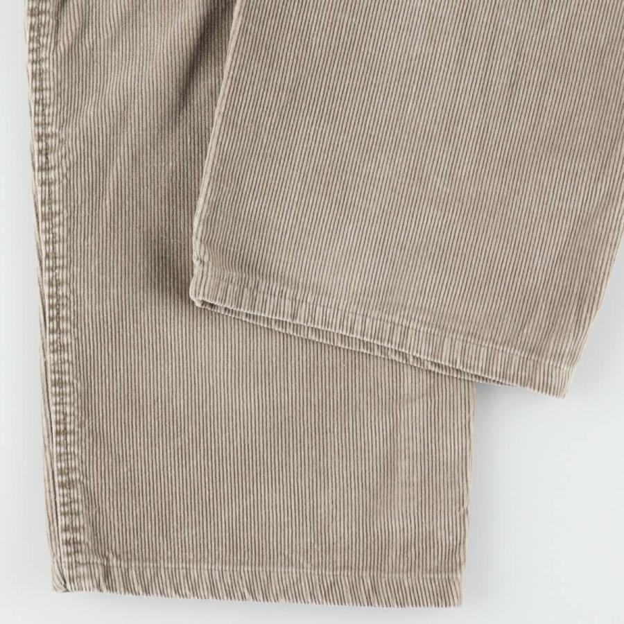 ３枚エディバウアー　グレー　コーデュロイパンツ　細畝パンツ　W35 L32 Eddie Bauer（エディーバウアー） 古着 コーデュロイパンツ メンズw34