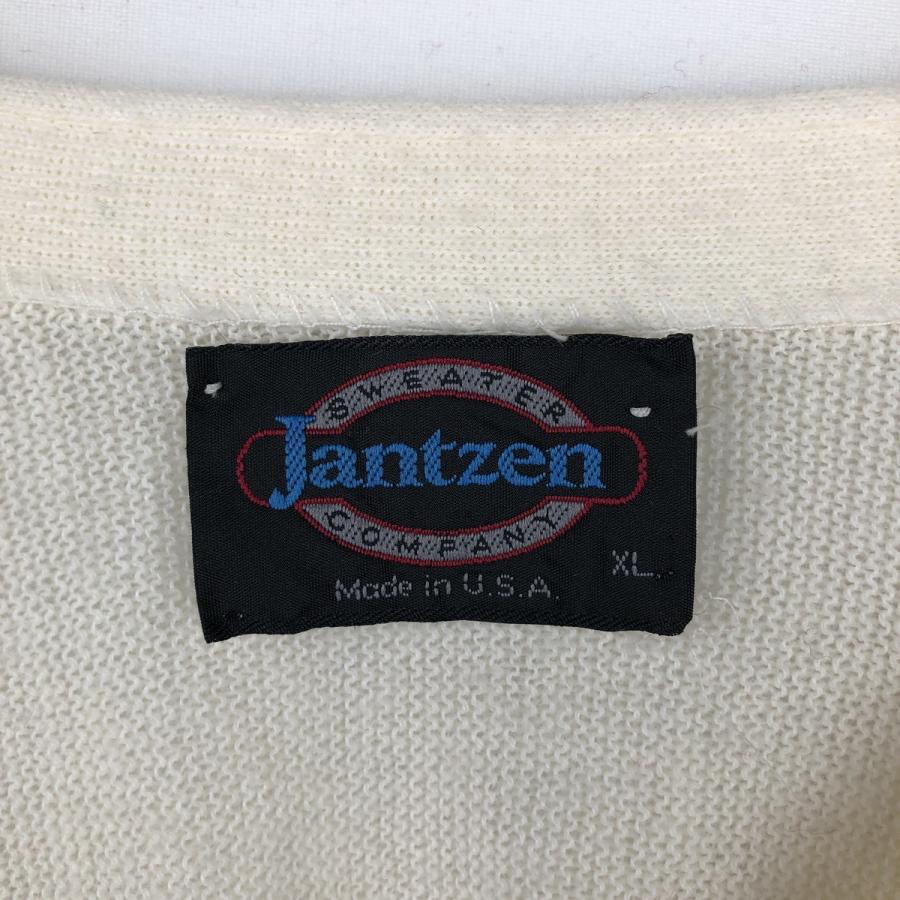 USA製 80s Jantzen ジャンセン ニット カーディガン ブラック 古着 80年代 ジャンセン Jantzen ニットカーディガン USA製 メンズXL