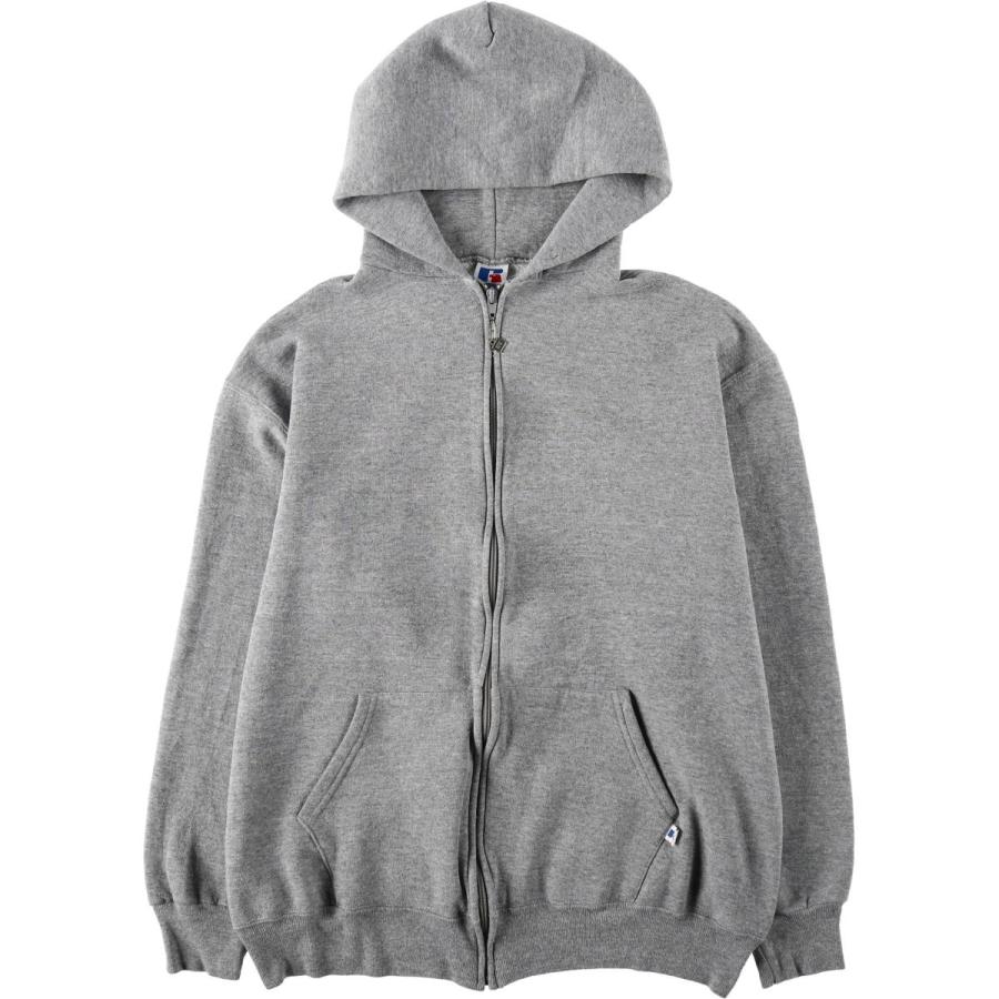 古着　90s　RUSSELL　スウェット　ジップアップパーカー　USA製 古着 90年代 ラッセル Russell ATHLETIC スウェットフルジップパーカー