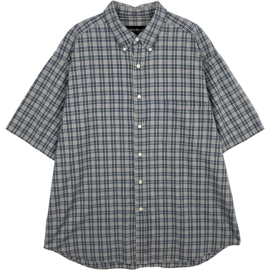 Eddie Bauer（エディーバウアー） 古着 チェック柄 半袖 ボタンダウン