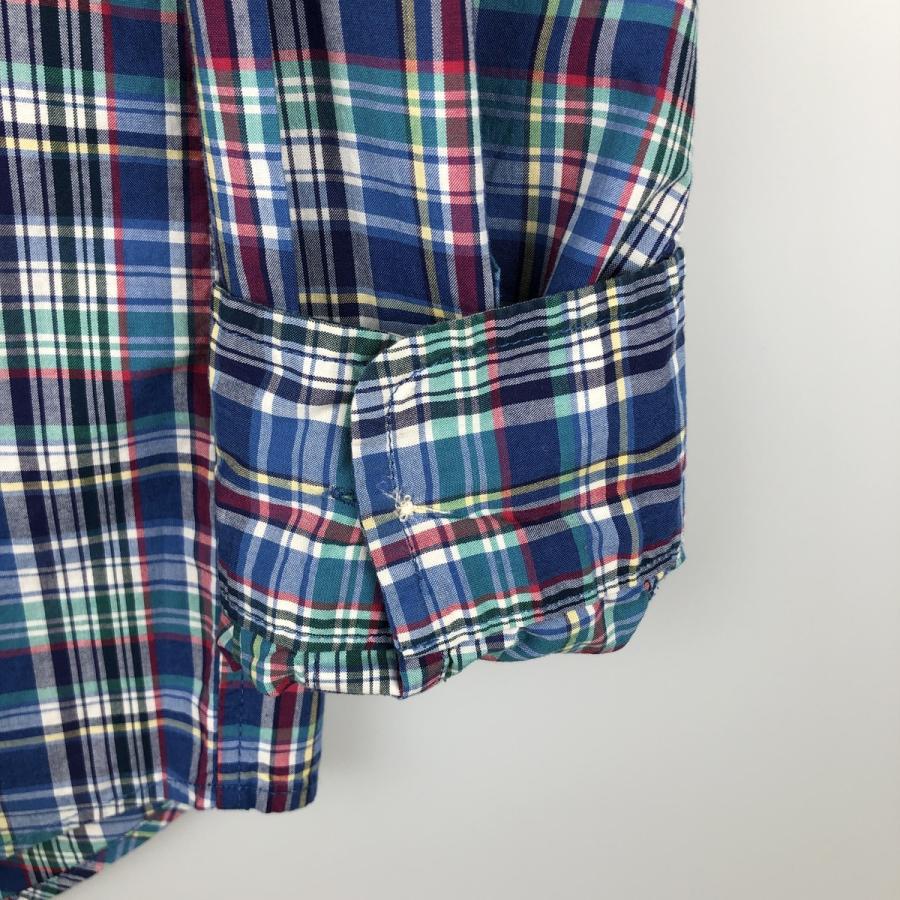 古着 ラルフローレン Ralph Lauren 長袖 ボタンダウンチェックシャツ