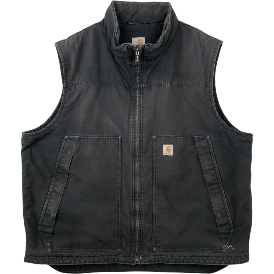 古着 カーハート Carhartt QUICK DUCK 中綿入り ダックベスト メンズXXL相当/eaa640568 Carhartt（カーハート） 古着 Carhartt QUICK DUCK 中綿入り ダック