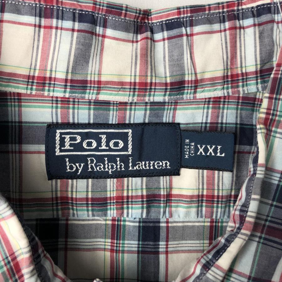 古着 ラルフローレン Ralph Lauren POLO by 半袖 コットン チェック 