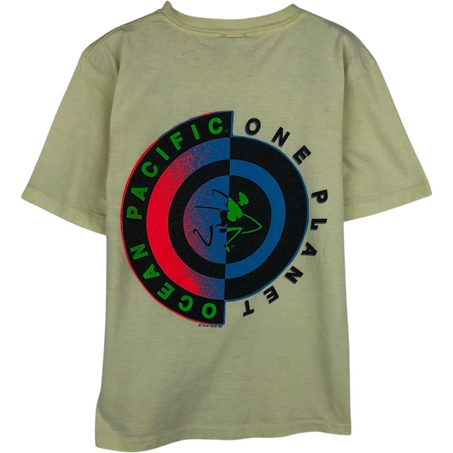 【超希少◎】Ocean Pacific　Tシャツ　総柄　usa製　古着　90s◎ Ocean Pacific（オーシャンパシフィック） 古着 90年代 銀タグ サーフ