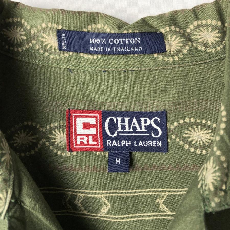 古着 ラルフローレン Ralph Lauren CHAPS チャップス 総柄 半袖