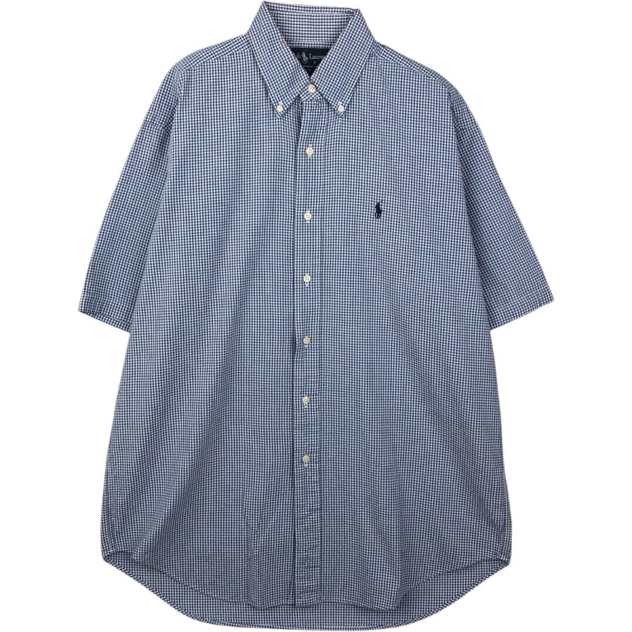 90s Ralph Lauren ギンガムチェック シアサッカー 古着 ラルフローレン Ralph Lauren BLAKE ギンガムチェック シア