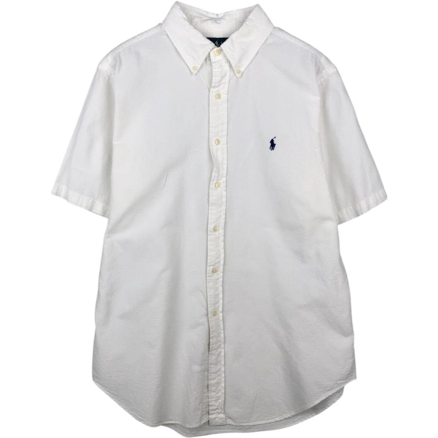 Ralph Lauren - 古着 ラルフローレン Ralph Lauren CLASSIC FIT クラシックフィット シアサッカー 半袖 ボタンダウンシャツ メンズL相当 /eaa558348 古着 ラルフローレン Ralph Lauren CLASSIC FIT シアサッカー 半袖