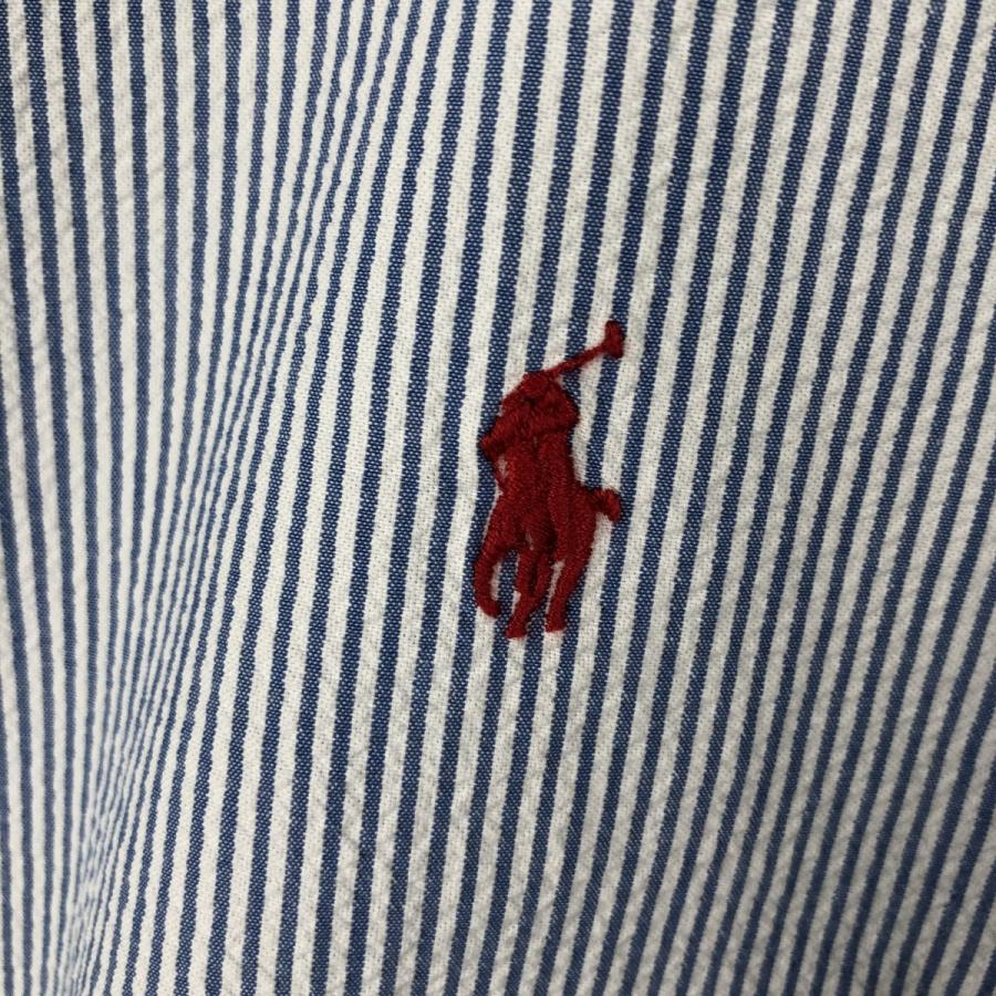 古着 ラルフローレン Ralph Lauren CLASSIC FIT シアサッカー 半袖