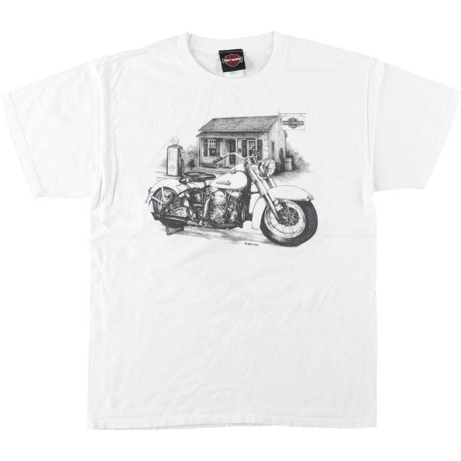古着 ハーレーダビッドソン Harley-Davidson モーターサイクル バイクT