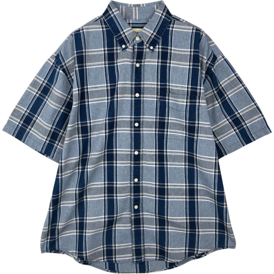 Eddie Bauer（エディーバウアー） 古着 半袖 ボタンダウン チェック