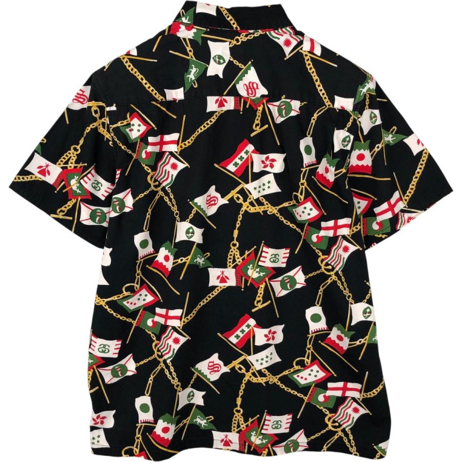 STUSSY（ステューシー） 古着 総柄 半袖 コットンシャツ ボックス