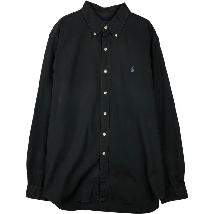 【未使用/保管品】ラルフローレン 長袖シャツ コットン ボタンダウン 総柄 古着 ラルフローレン Ralph Lauren 長袖 ボタンダウンシャツ メンズXL