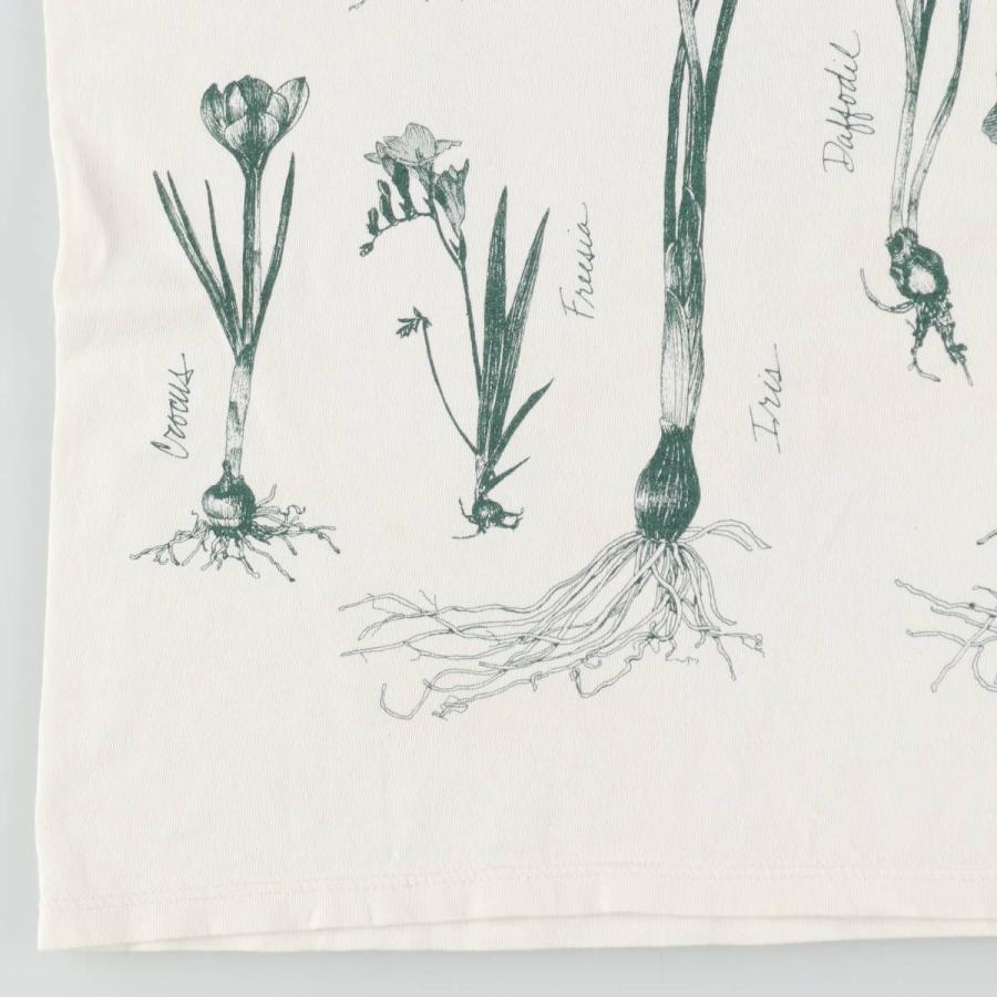 古着 90年代 Rel e vant products ボタニカル柄 プリントTシャツ USA製