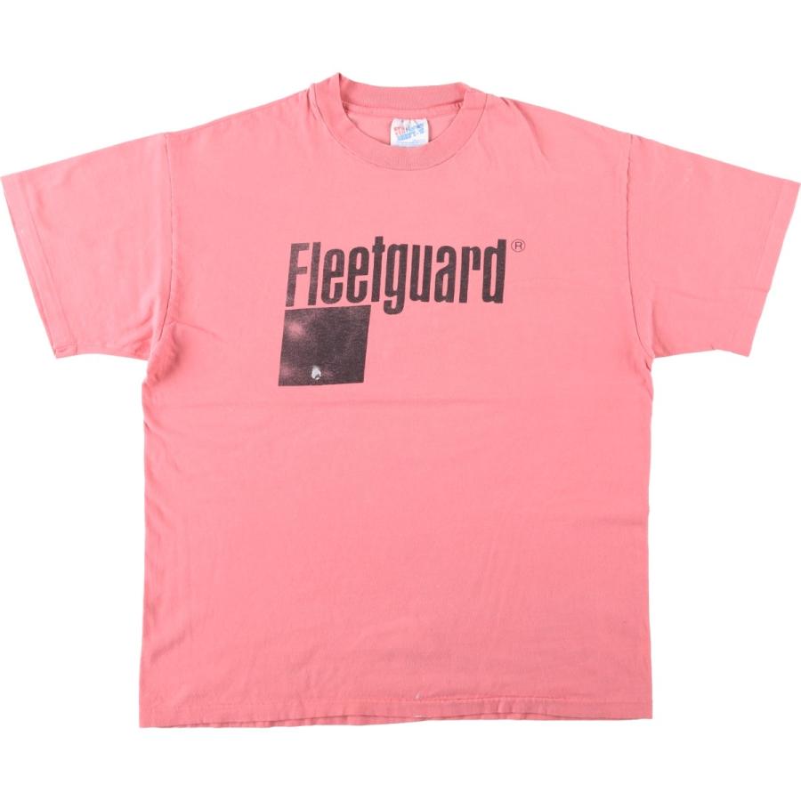 90s Hanes Beefy-T アートプリント Tシャツ Lサイズ Hanes（ヘインズ） 古着 90年代 Hanes BEEFY-T Fleetguard フリート