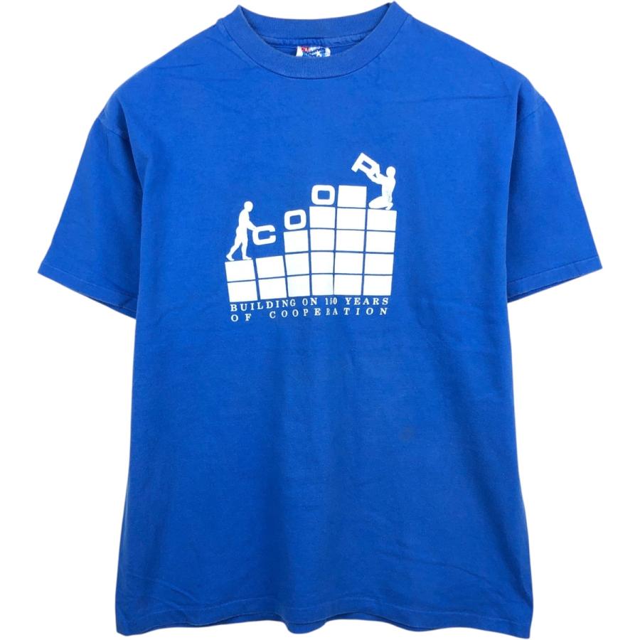 Hanes（ヘインズ） 古着 90年代 Hanes BEEFY-T 青タグ プリントTシャツ