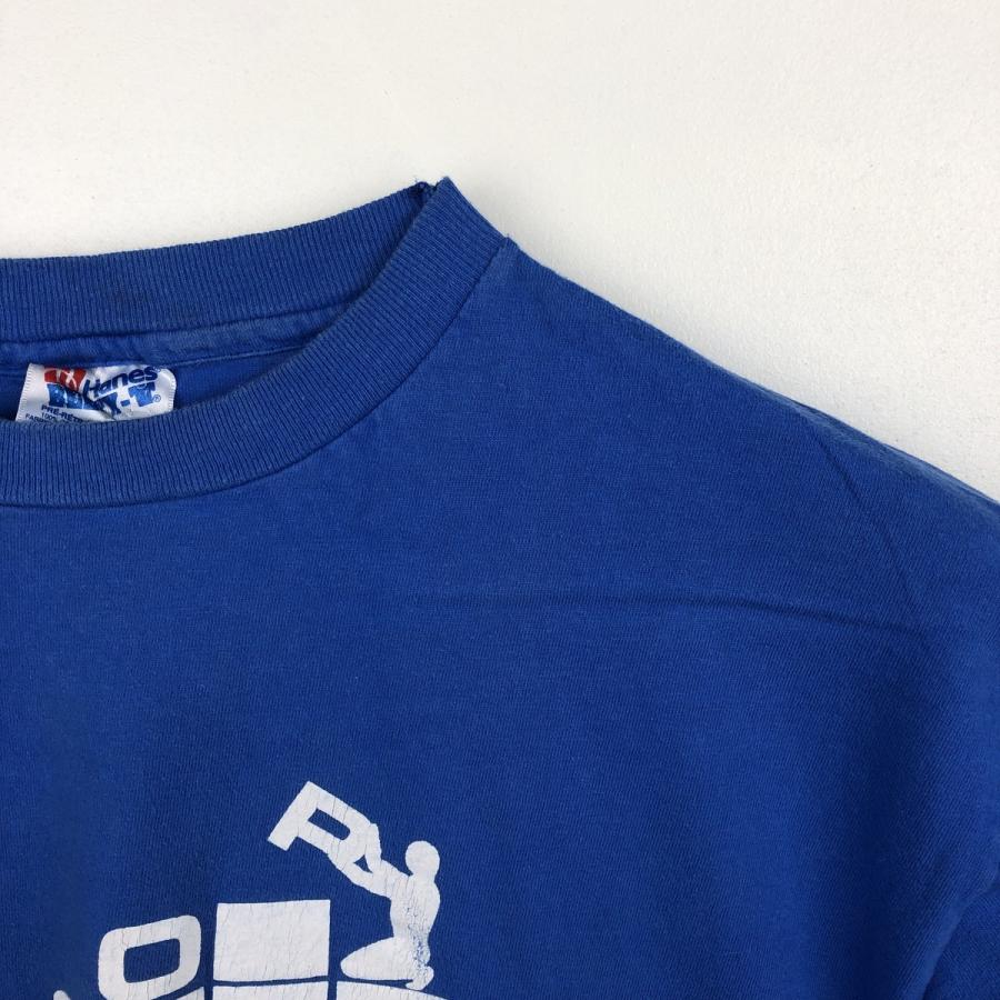 Hanes（ヘインズ） 古着 90年代 Hanes BEEFY-T 青タグ プリントTシャツ