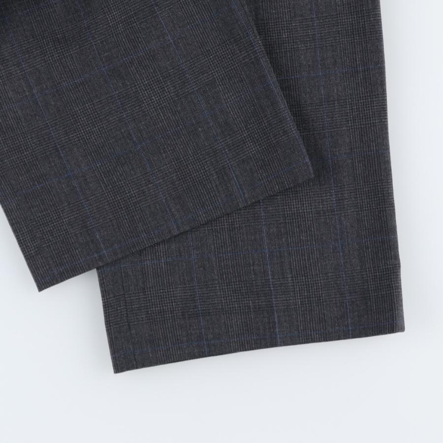 古着 00年代 ランズエンド LANDS'END チェック柄 ツータック ウール