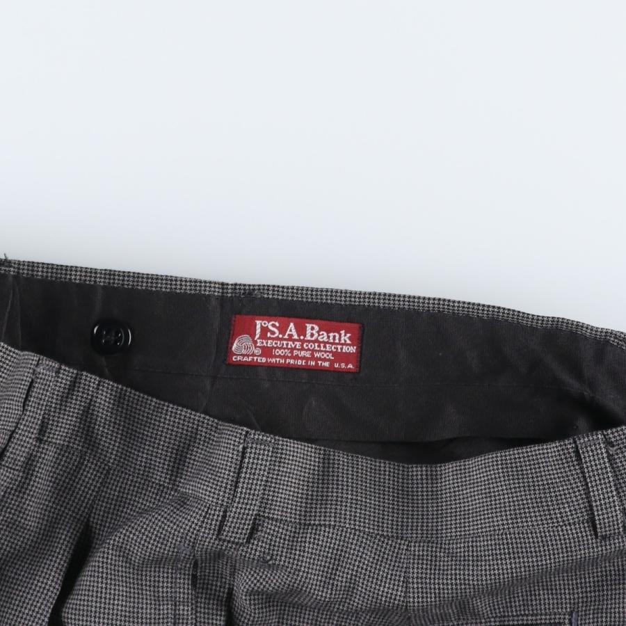 古着 ~90年代 ジョスエーバンク JOS. A. BANK チェック柄 千鳥格子柄 ツータック ウールパンツ スラックス メンズw35相当 ヴィンテージ/eaa643172 古着 ~90年代 ジョスエーバンク チェック柄 千鳥格子柄 ツータック
