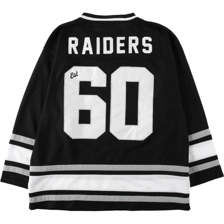 (激レア) NFL レイダースラスベガス メッシュゲームシャツ 古着 NFL LAS VEGAS RAIDERS ラスベガスレイダース メッシュ Vネック