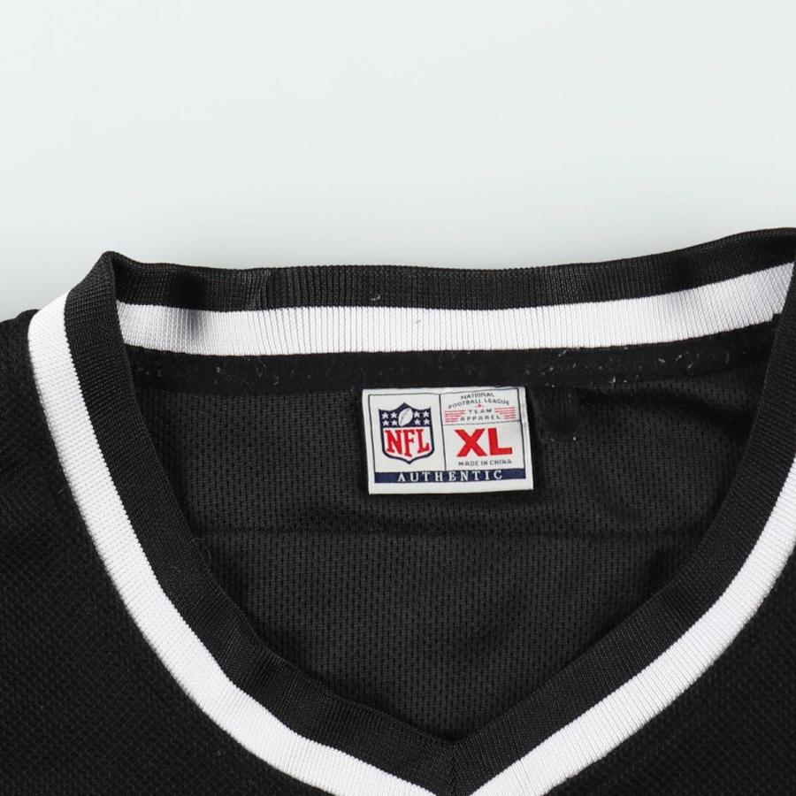 古着 NFL LAS VEGAS RAIDERS ラスベガスレイダース メッシュ Vネック