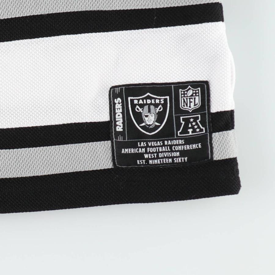 古着 NFL LAS VEGAS RAIDERS ラスベガスレイダース メッシュ Vネック