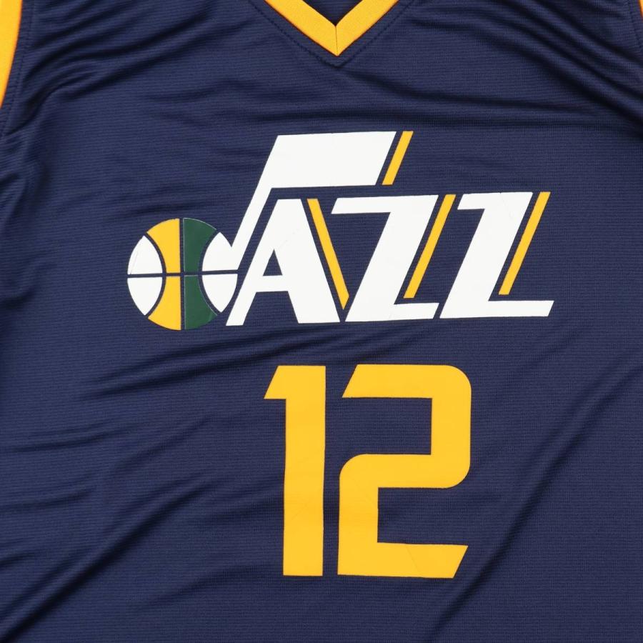 NBA ジャズ  バスケ ユニフォーム ゲームシャツ 刺繍 XL相当 古着 Fanatics NBA UTAH JAZZ ユタ ジャズ ゲームシャツ レプリカ