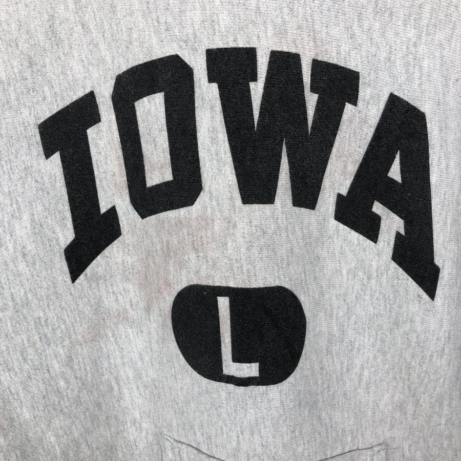 90s Champion IOWA リバースウィーブ刺繍タグ パーカーXLサイズ Champion（チャンピオン） 古着 90年代 リバースウィーブ 刺繍タグ