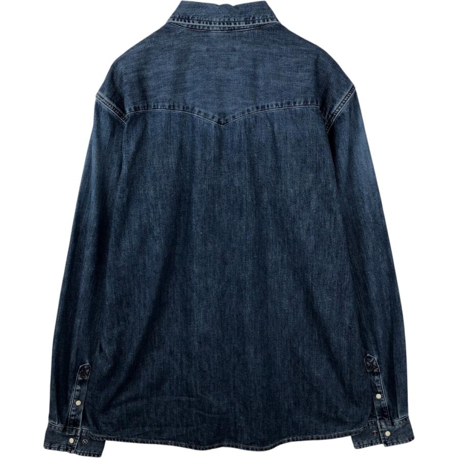 トップス 古着 カーハート Carhartt 長袖 デニム ウエスタンシャツ