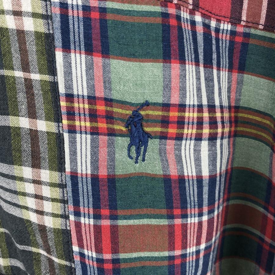 古着 ラルフローレン Ralph Lauren CLASSIC FIT INDIGO パッチワーク