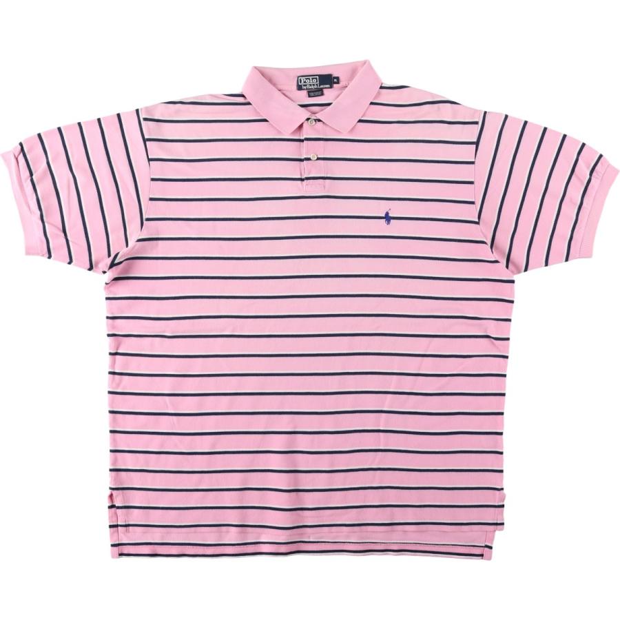 古着 ラルフローレン Ralph Lauren POLO by 半袖 ボーダー ポロシャツ