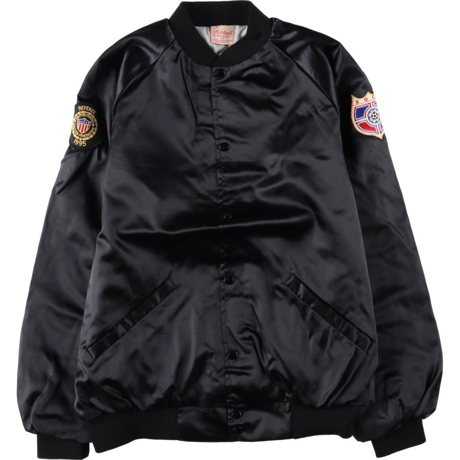 古着 80~90年代 Cardinal ナイロンスタジャン アワードジャケット バーシティジャケット USA製 メンズXL相当 ヴィンテージ/eaa643707 古着 80~90年代 Cardinal ナイロンスタジャン アワードジャケット バー