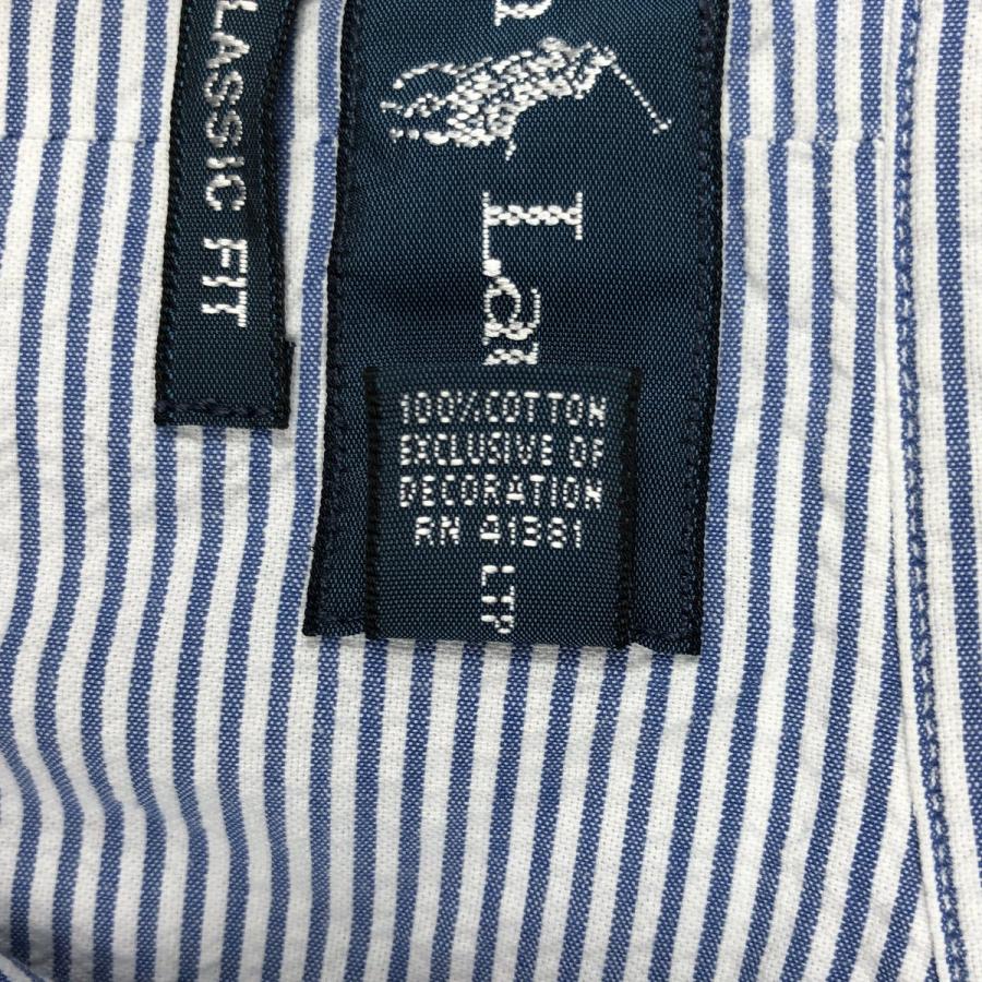 古着 ラルフローレン Ralph Lauren CLASSIC FIT シアサッカー 半袖