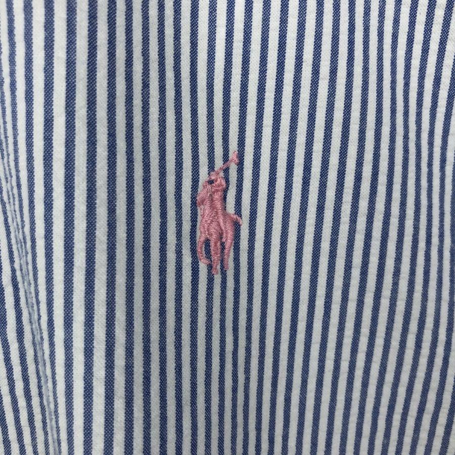 古着 ラルフローレン Ralph Lauren CLASSIC FIT シアサッカー 半袖