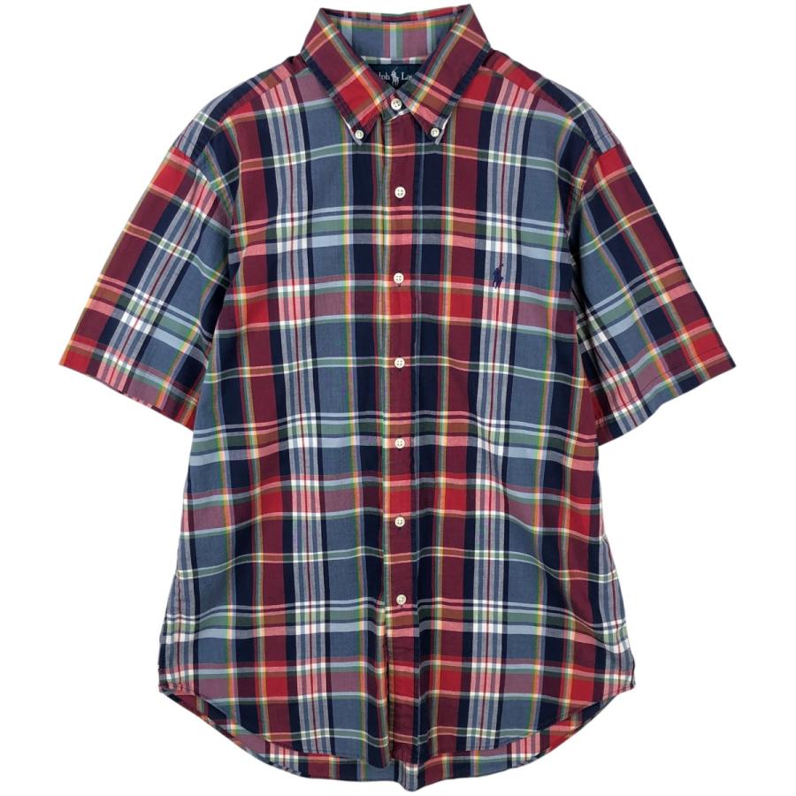 古着 ラルフローレン Ralph Lauren CLASSIC FIT マドラスチェック 半袖 