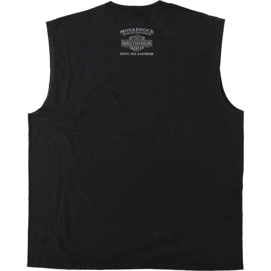 古着ハーレーダビッドソン（Harley-Davidson）黒サイズL 47 古着 ハーレーダビッドソン Harley-Davidson ノースリーブ モーター