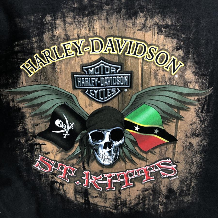 古着 ハーレーダビッドソン Harley-Davidson ドクロ柄 スカル柄 スカル