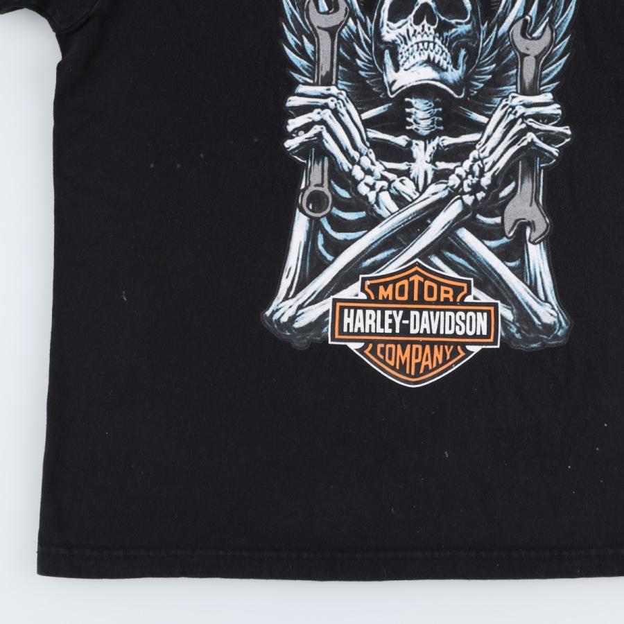 古着 ハーレーダビッドソン Harley-Davidson ドクロ柄 スカル柄