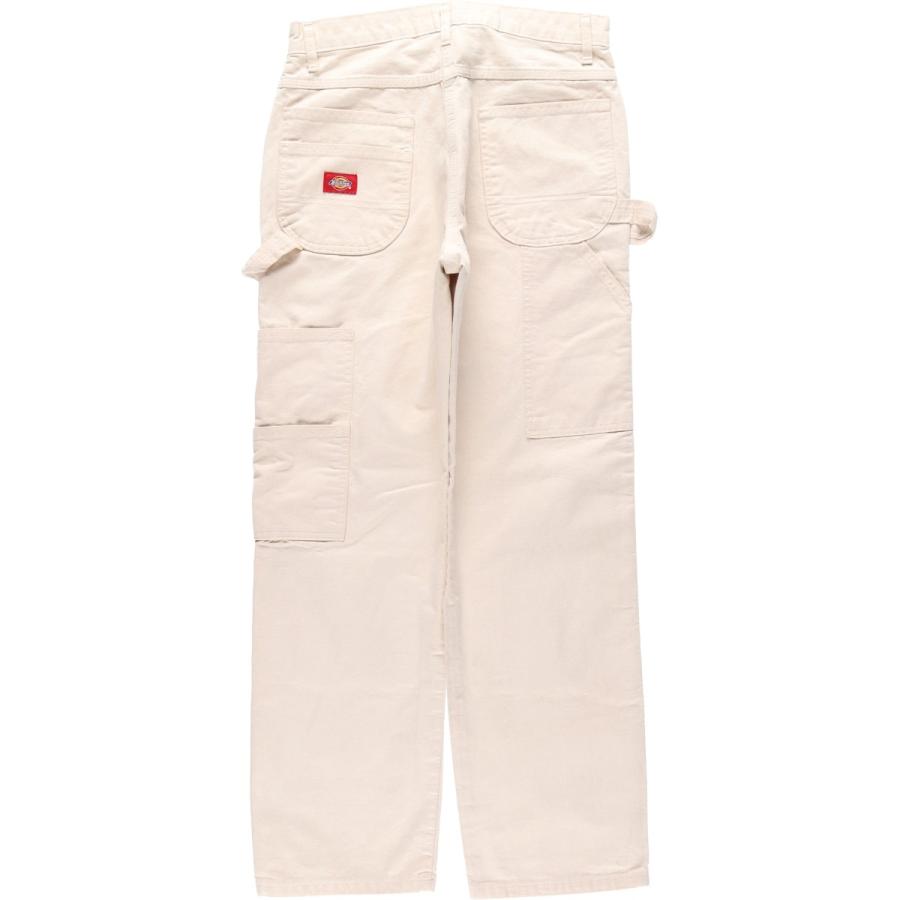 d*1様 ディッキーズ ダブルニー ペインターパンツ 生成り W30相当　ワーク Dickies（ディッキーズ） 古着 ダブルニー ペインターパンツ メンズw30